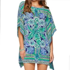 lilly pulitzer silk caftan